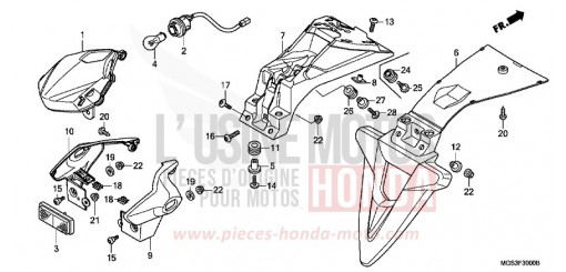 FEU ARRIERE NC700XAC de 2012